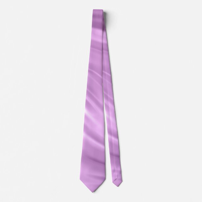 Bright Colourful Lilac Swirl Pattern Tie (Front)