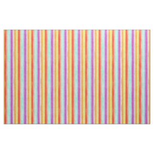 Bright Colourful Modern Watercolor Stripes Pattern Fabric