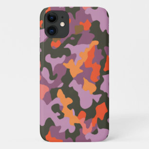 Bright Colourful Multicolored Camo Pattern  iPhone 11 Case