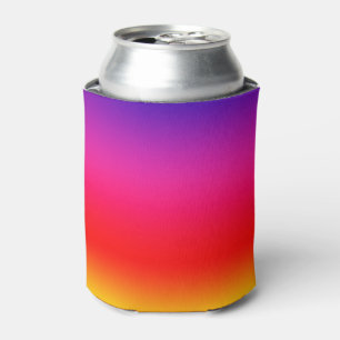 Bright Colourful Neon Gradient Can Cooler