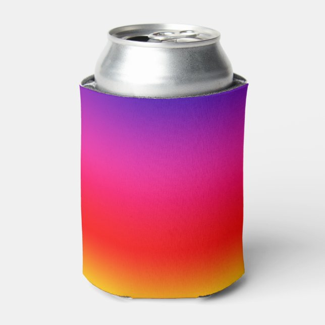 Bright Colourful Neon Gradient Can Cooler (Can Front)