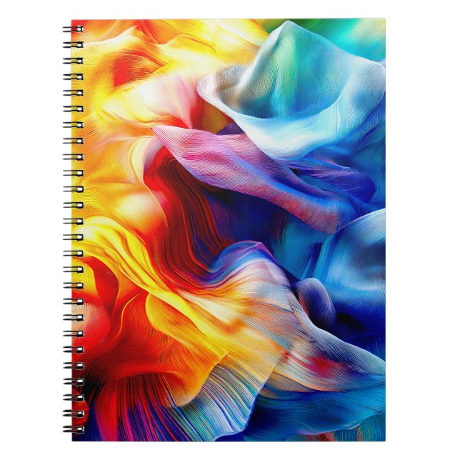 Bright Colourful Pattern Notebook (Front)