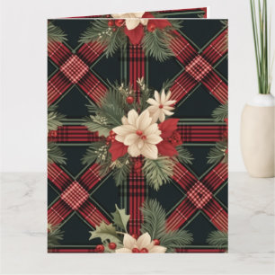 Bright Colourful Plaid Happy Birthday Gift Tags Card