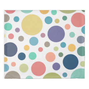 Bright Colourful Polka Dots Duvet Cover
