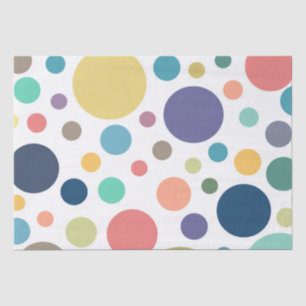 Bright Colourful Polka Dots Tissue Paper
