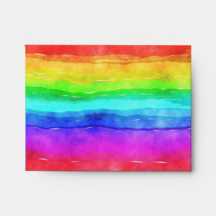Bright Colourful Rainbow Envelope