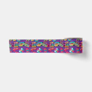 Bright Colourful Retro 90s Satin Ribbon
