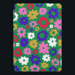 Bright Colourful Scandinavian Flower Pattern Green iPad Pro Cover<br><div class="desc">This cute and colourful iPad case features a fun Scandinavian flower pattern in bright green,  blue,  pink,  and yellow.</div>