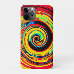 Bright Colourful Spiral Pattern iPhone 11 Pro Case