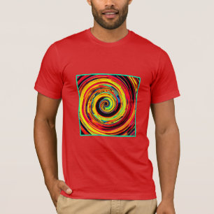 Bright Colourful Spiral Pattern T-Shirt