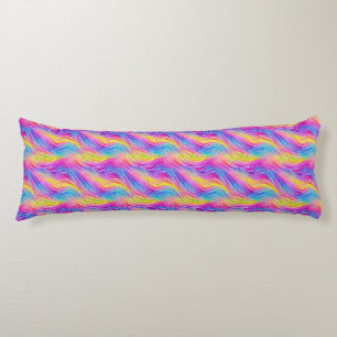 Bright Colourful Swirly Pattern Body Pillow