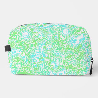 Bright Colourful Trippy Swirly Abstract Boho Marbl Dopp Kit