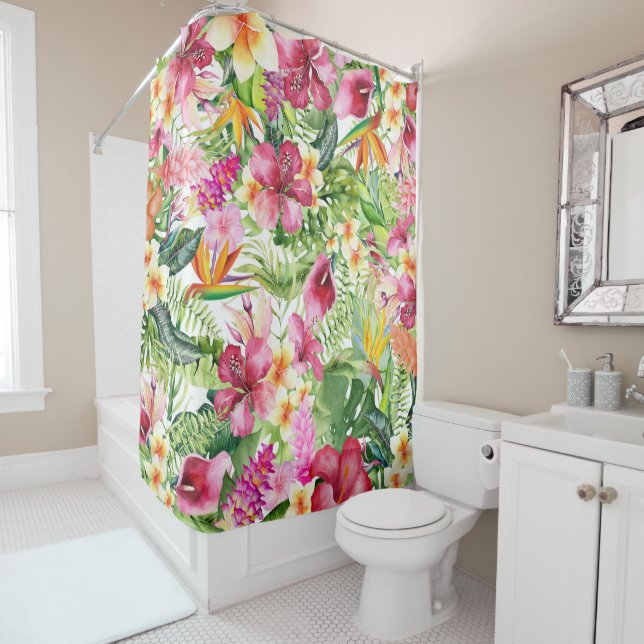 Bright Colourful Tropical Floral Botanical Leaves (In Situ)