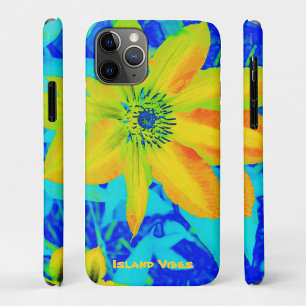 Bright Colourful Yellow Orange Flower Personalized iPhone 11 Pro Case