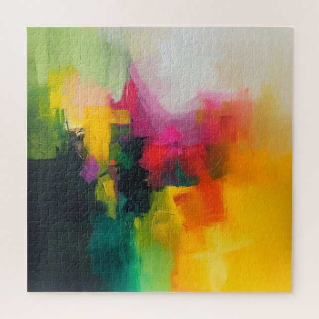Bright Colours Abstract Art Jigsaw Puzzle (Vertical)