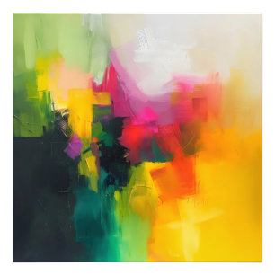 Bright Colours Abstract Art Photo Print