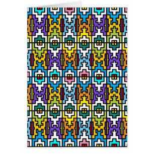 Bright colours African pattern