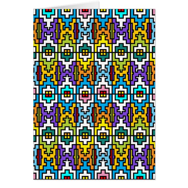Bright colours African pattern (Front)