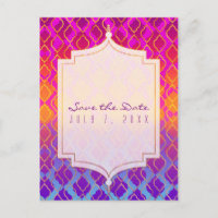 Bright Colours Arabian Moroccan Glam Save the Date