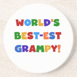 Bright Colours Best-est Grampy T-shirts and Gifts Coaster