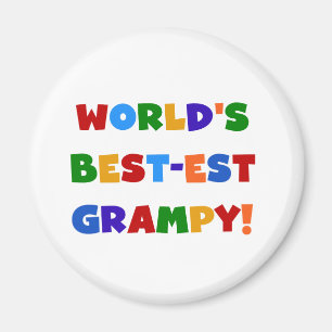 Bright Colours Best-est Grampy T-shirts and Gifts Magnet