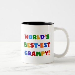 Bright Colours Best-est Grampy T-shirts and Gifts Two-Tone Coffee Mug