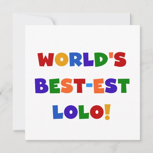 Bright Colours Best-est Lolo T-shirts and Gifts (Front)