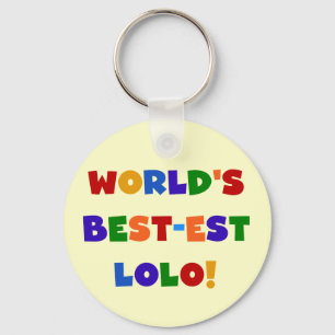Bright Colours Best-est Lolo T-shirts and Gifts Keychain