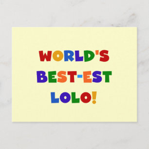 Bright Colours Best-est Lolo T-shirts and Gifts Postcard