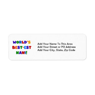 Bright Colours Best-est Nani T-shirts and Gifts