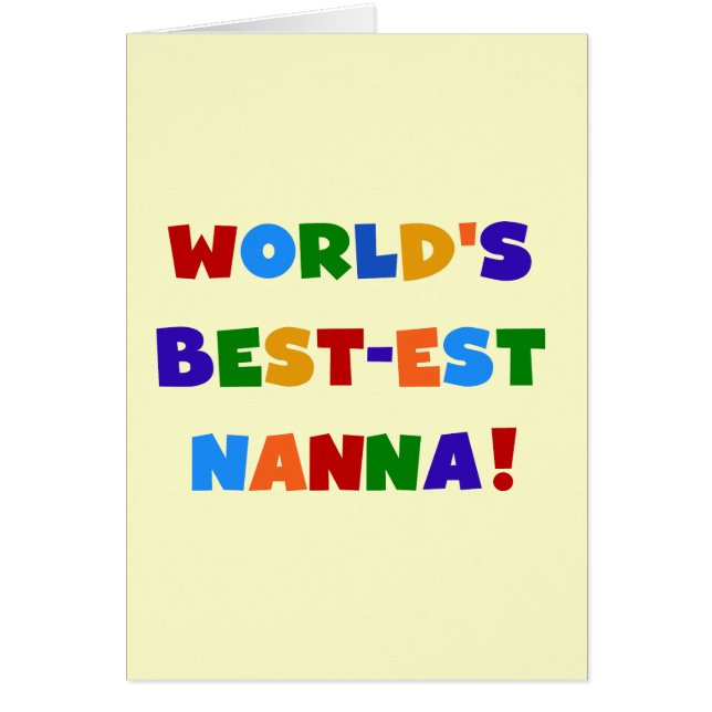 Bright Colours Best-est Nanna Tshirts (Front)