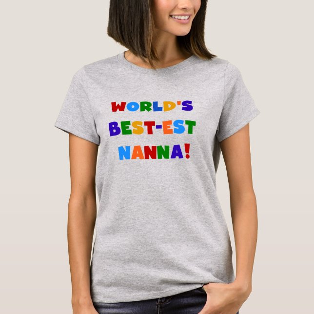 Bright Colours Best-est Nanna Tshirts (Front)
