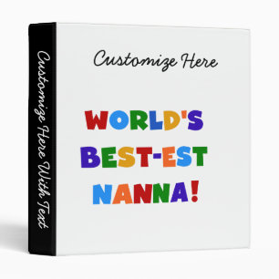 Bright Colours Best-est Nanna Tshirts Binder