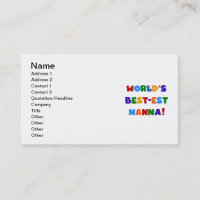 Bright Colours Best-est Nanna Tshirts