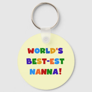 Bright Colours Best-est Nanna Tshirts Keychain
