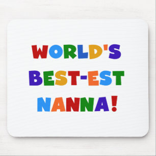 Bright Colours Best-est Nanna Tshirts Mouse Pad