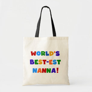 Bright Colours Best-est Nanna Tshirts Tote Bag