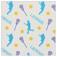 Bright Colours Female Lacrosse Player Pattern