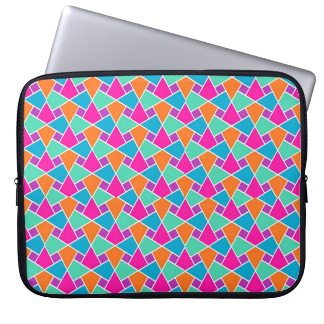 Bright Colours Islamic Pattern Laptop Sleeve (Front)