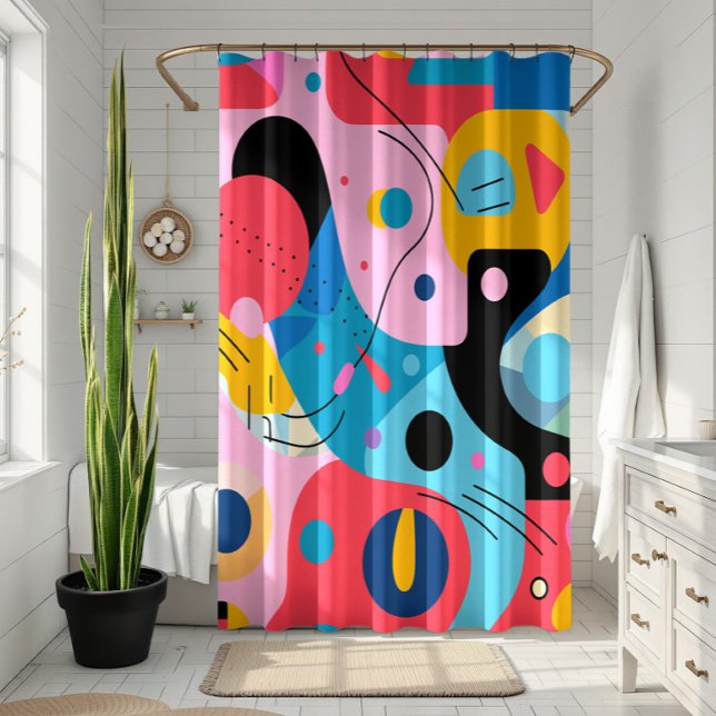 Bright colours whimsical shapes modern geometric (Creator Uploaded)