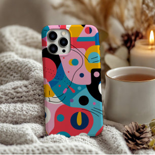 Bright colours whimsical shapes modern geometric Case-Mate iPhone 14 pro case
