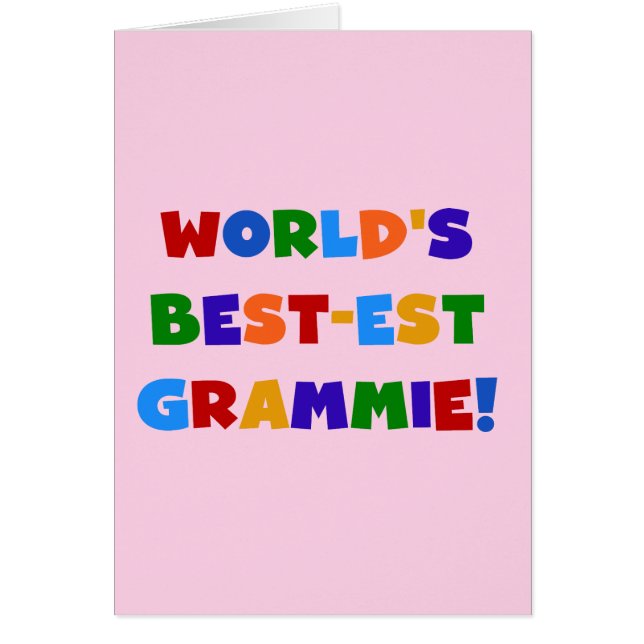 Bright Colours World's Best-est Grammie Gifts (Front)
