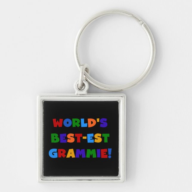 Bright Colours World's Best-est Grammie Gifts Keychain (Front)