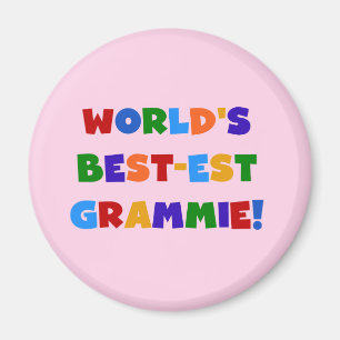 Bright Colours World's Best-est Grammie Gifts Magnet