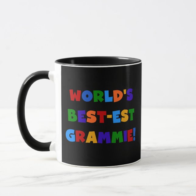 Bright Colours World's Best-est Grammie Gifts Mug (Left)