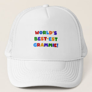Bright Colours World's Best-est Grammie Gifts Trucker Hat