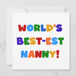 Bright Colours World's Best-est Nanny Gifts