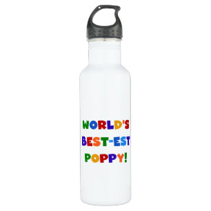 Bright Colours World's Best-est Poppy 710 Ml Water Bottle