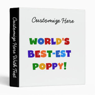 Bright Colours World's Best-est Poppy Gifts Binder