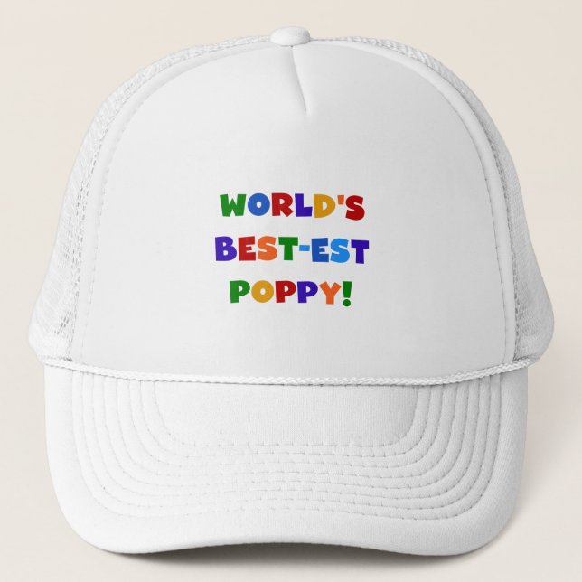 Bright Colours World's Best-est Poppy Gifts Trucker Hat